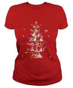 Cavalier King Charles Spaniel Christmas tree Ladies Tee