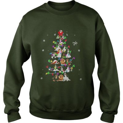 Cavalier King Charles Spaniel Christmas tree Sweatshirt