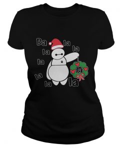 Christmas Big Hero 6 Baymax ba la la la la la la la la Ladies Tee