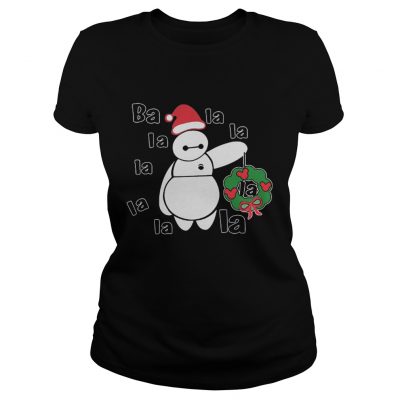 Christmas Big Hero 6 Baymax ba la la la la la la la la Ladies Tee