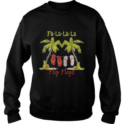 Christmas Falalala flip flops sweat shirt