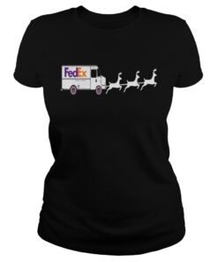 Christmas Fedex Reindeers Ladies Tee