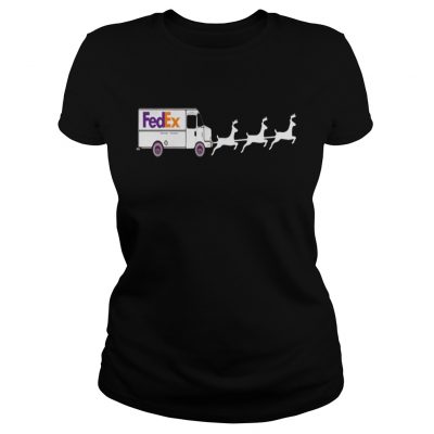 Christmas Fedex Reindeers Ladies Tee