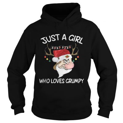 Christmas Grumpy Reindeer Just A Girl Who Loves Grumpy Hoodie