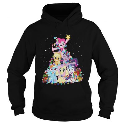 Christmas My Little Pony Christmas tree Hoodie