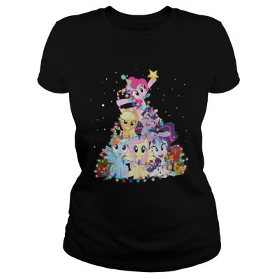 Christmas My Little Pony Christmas tree Ladies Tee