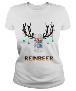 Christmas Reinbeer Coor light1 shirt Ladies Tee