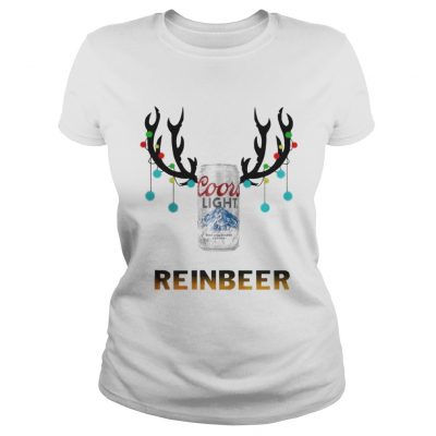 Christmas Reinbeer Coor light1 shirt Ladies Tee