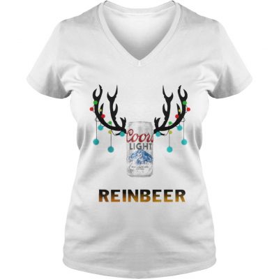 Christmas Reinbeer Coor light1 shirt VNeck