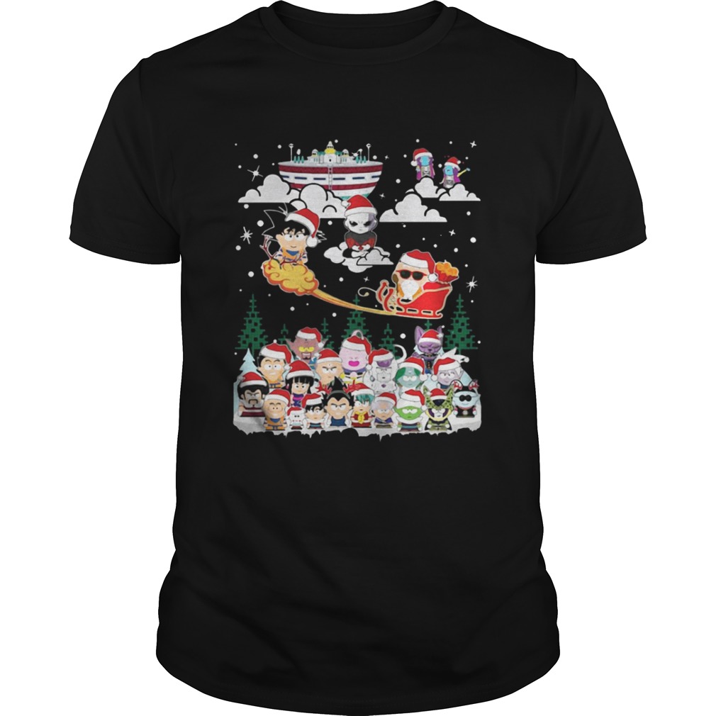 Christmas Santa Son Goku Sleigh Dragon Ball shirt