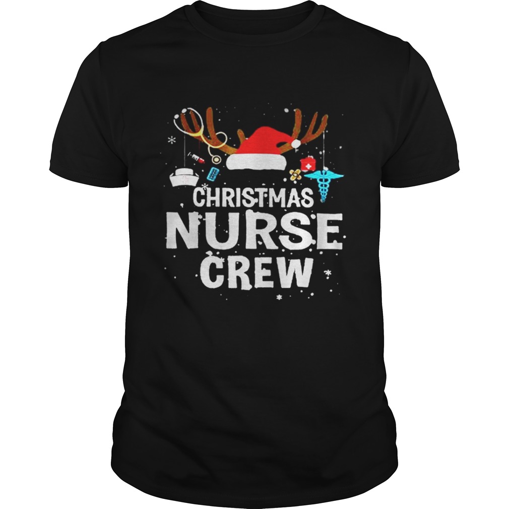 Christmas nurse crew Hat Santa Reindeer shirt