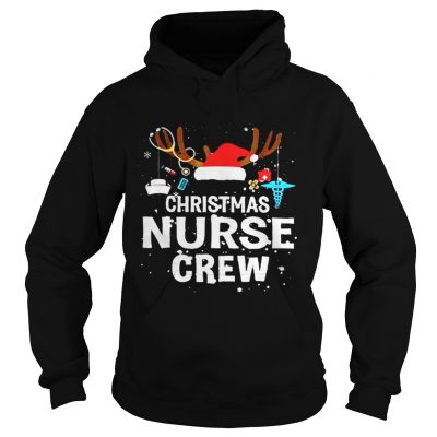 Christmas nurse crew Hat Santa Reindeer Hoodie