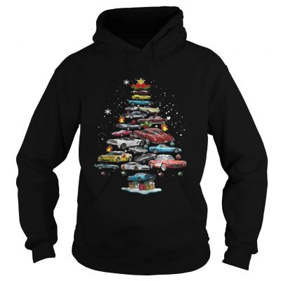 Corvette Christmas tree Hoodie