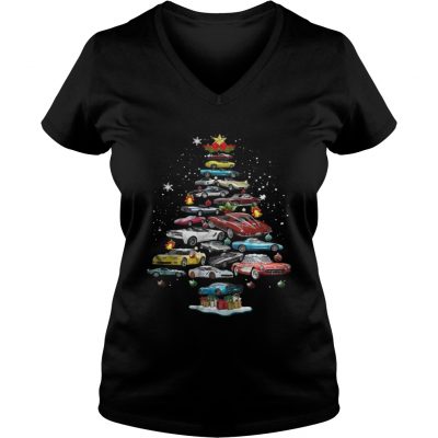 Corvette Christmas tree VNeck