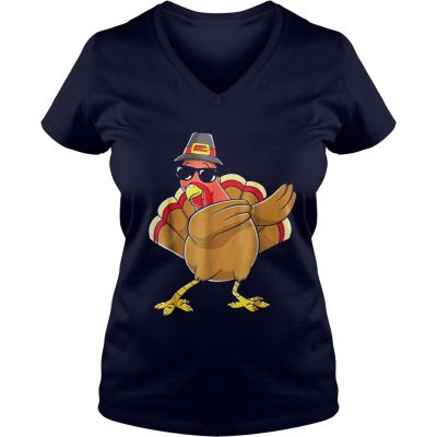 Cute Dabbing Turkey VNeck