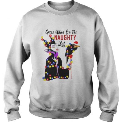 Disney Maleficent Light Guess Whos Naughty List Christmas Sweatshirt