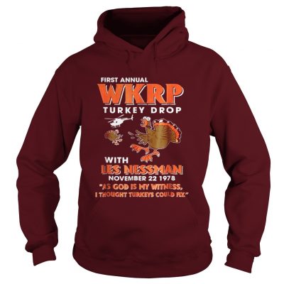 First Annual WKRP Turkey Drops With Les Nessman Hoodie