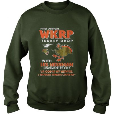 First Annual WKRP Turkey Drops With Les Nessman Sweatshirt