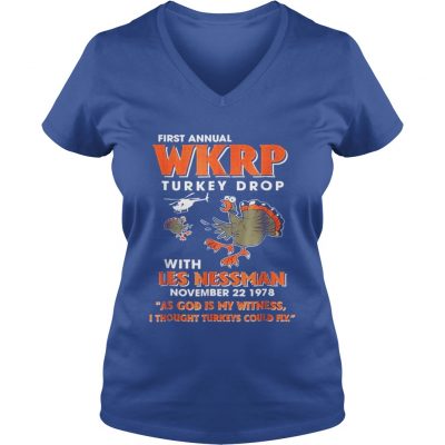 First Annual WKRP Turkey Drops With Les Nessman VNeck