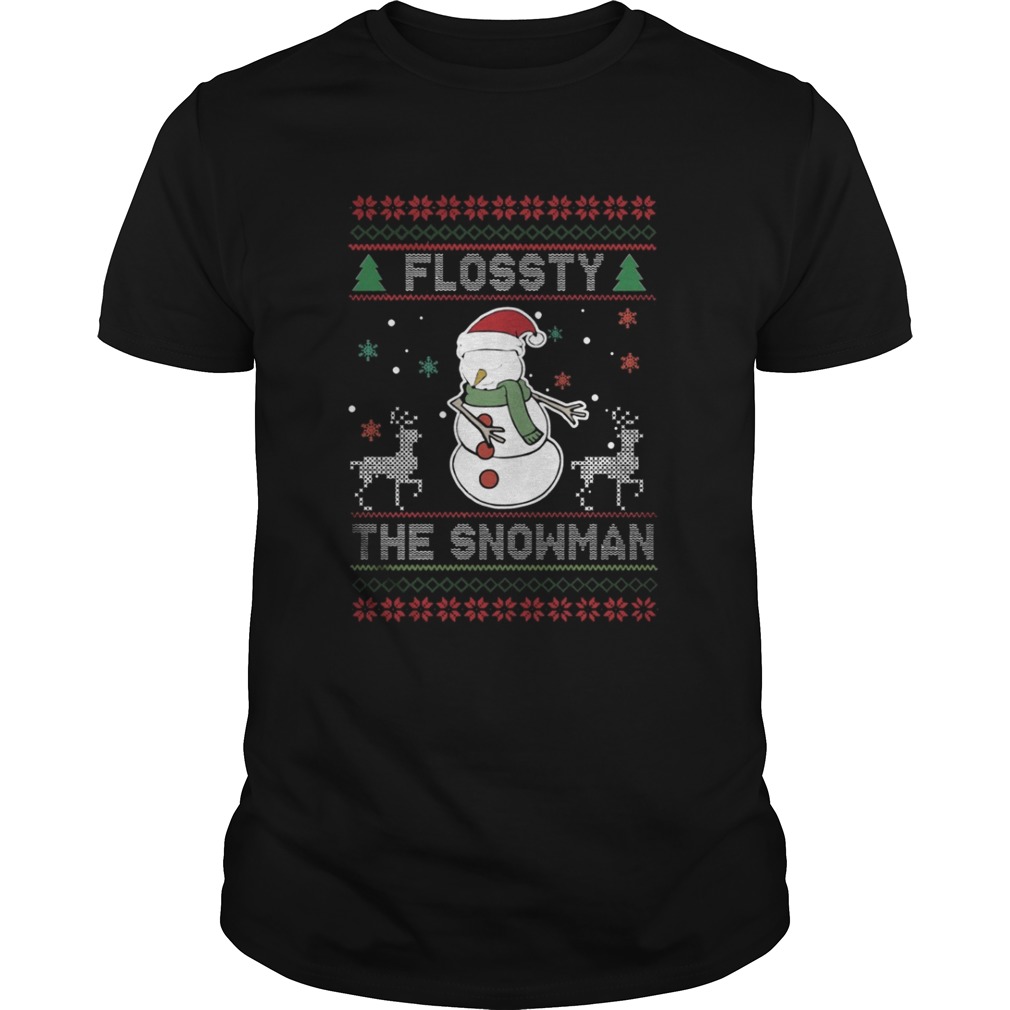 Flossty the Snowman Christmas shirt