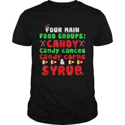 Four Main Food Groups Elf Buddy Christmas Pajama Guys