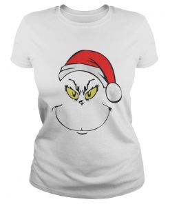 Funny Grinches Face Christmas Costume Ladies Tee