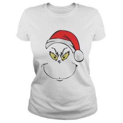 Funny Grinches Face Christmas Costume Ladies Tee