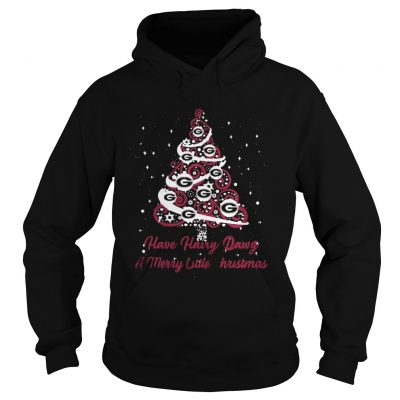 Georgia Bulldogs have Hairy Dawg a merry little Christmas Tree Hoodie