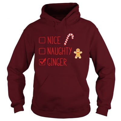 Gingerbread nice naughty ginger Christmas Hoodie