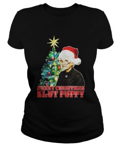 Golden Girls Merry Christmas Slut Puppy Ladies Tee