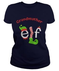 Grandmather Elf Christmas ugly Ladies Tee