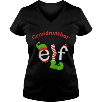 Grandmather Elf Christmas ugly VNeck