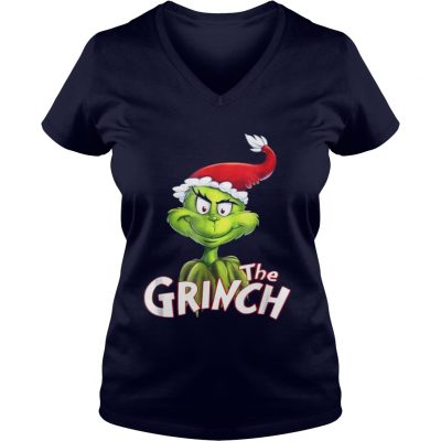 Green cute Grinches of Christmas VNeck