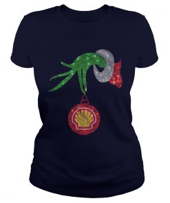 Grinch hand Royal Dutch Shell Christmas Ladies Tee