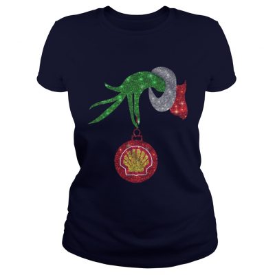 Grinch hand Royal Dutch Shell Christmas Ladies Tee