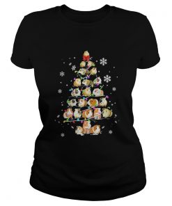 Guinea Pig Christmas Tree ladies tee