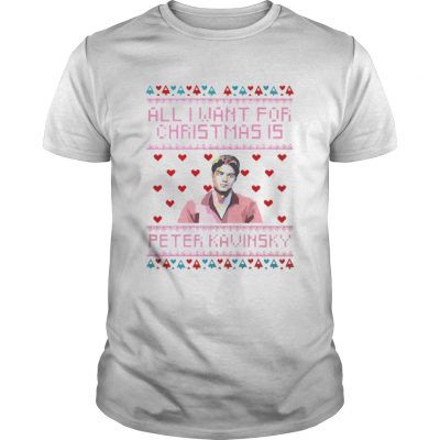 Guys All I Want For Christmas Is Peter Kavinsky Christmas shirt