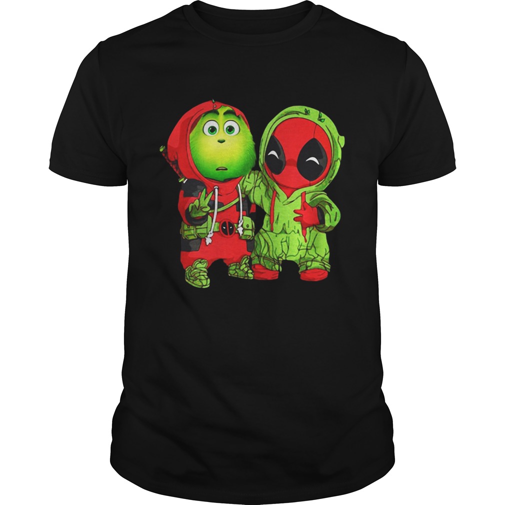 Baby Grinch and Deadpool Christmas shirt