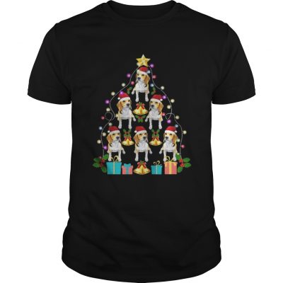 Guys Beagle Dog Christmas Tree Shirt