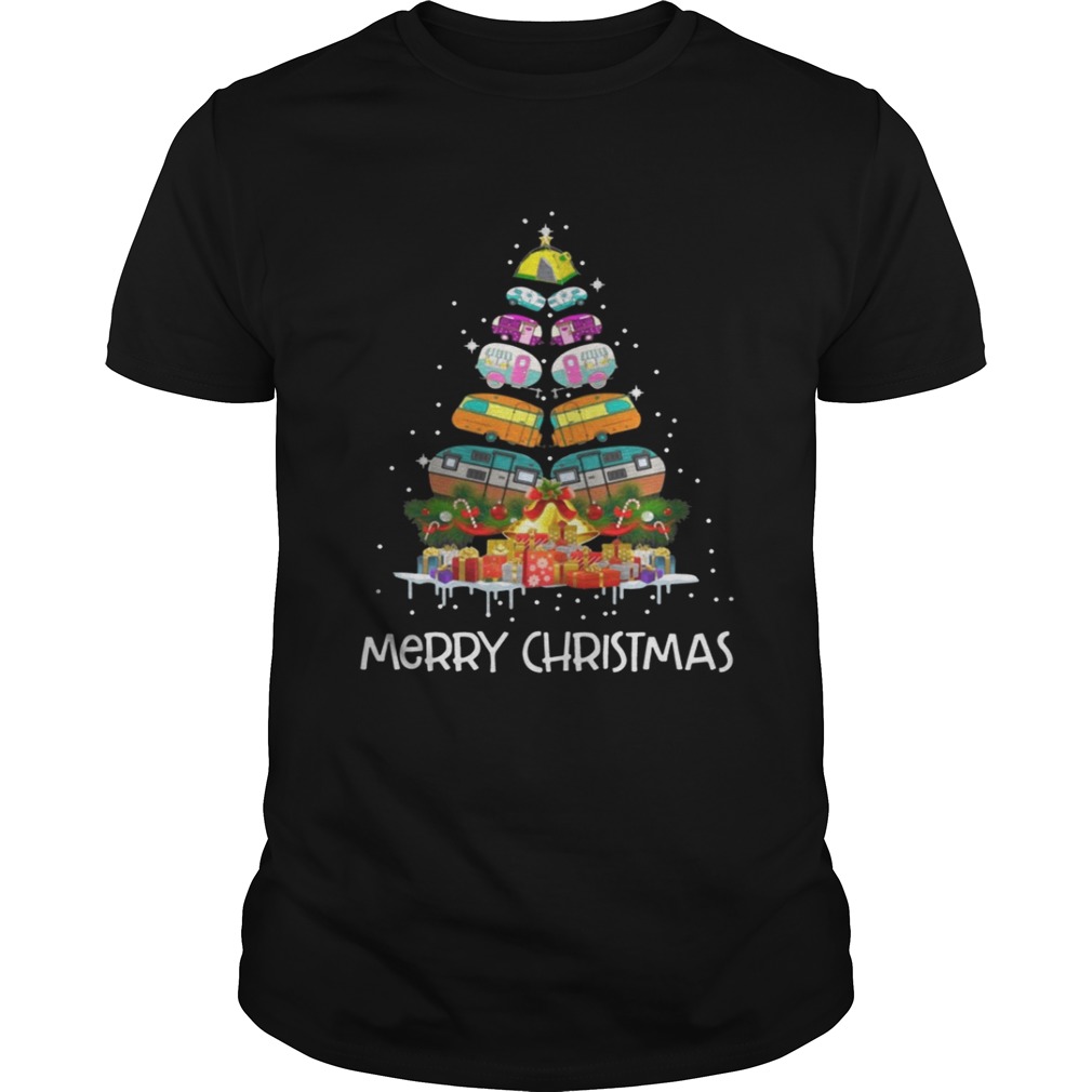 Campervan Camping Car Merry Christmas shirt