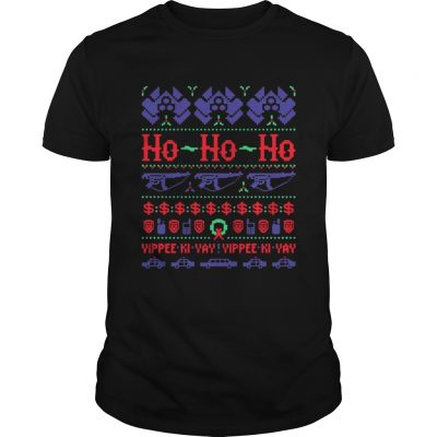 Guys Christmas McClane Ho ho Ho Yippee Ki Yay Yippee Ki Yay Shirt