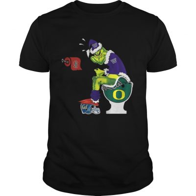 Guys Grinch Santa Washington Huskies toilet shirt