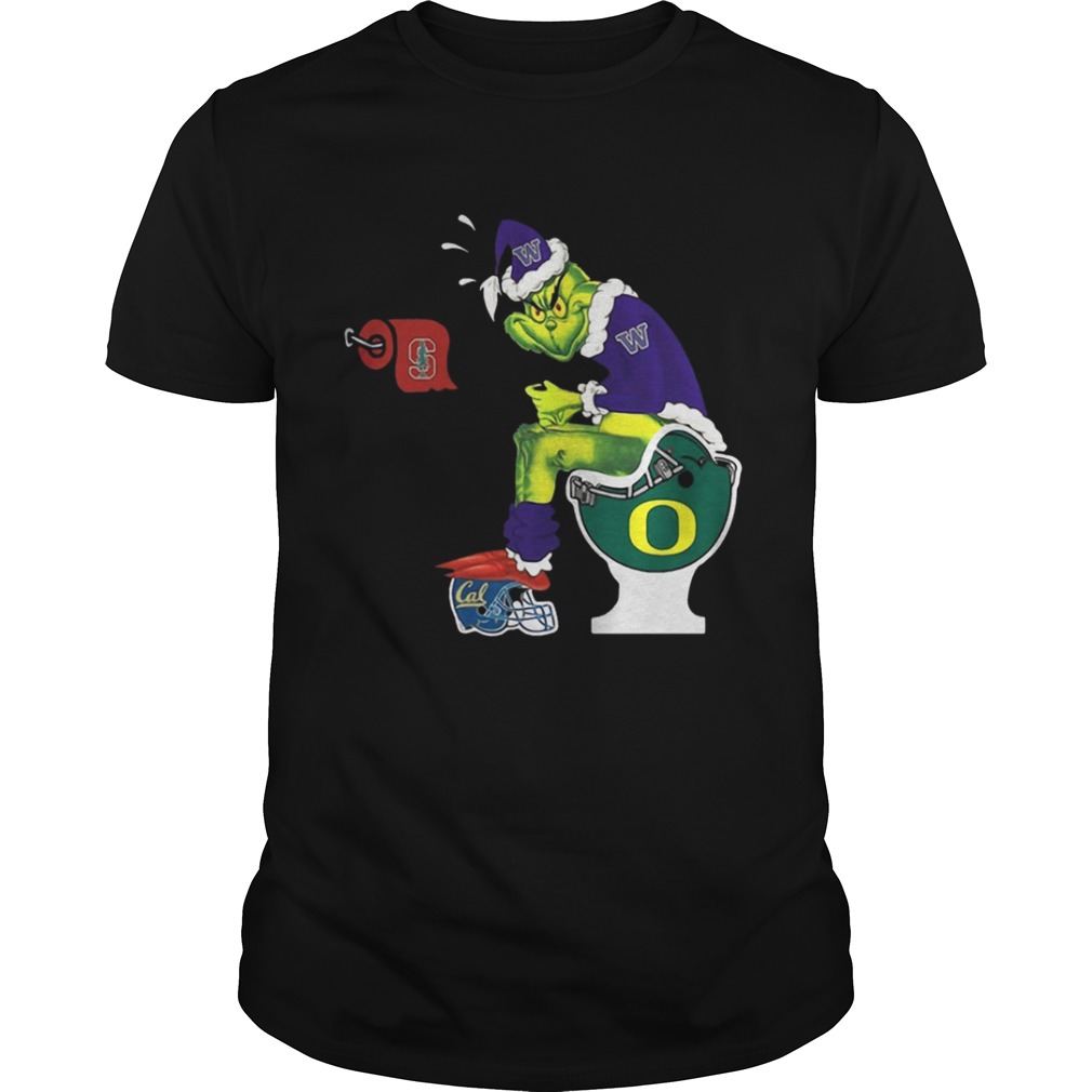 Grinch Santa Washington Huskies toilet shirt