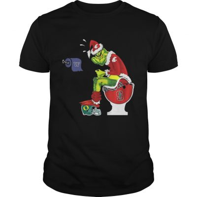 Guys Grinch Santa Washington State toilet shirt