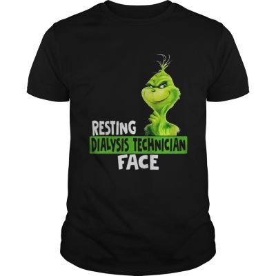 Guys Grinch resting dialysis technician shirt