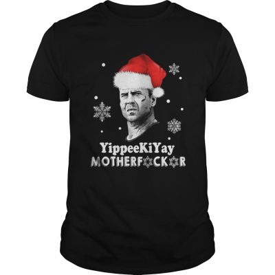 Guys John McClane Yippee Ki Yay Motherfucker Christmas shirt