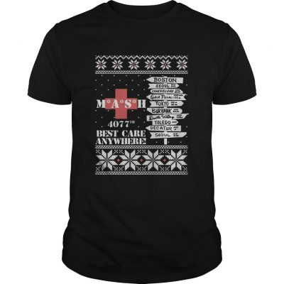 Guys M.A.S.H Boston Seul Tokyo 4077 best care anywhere christmas shirt