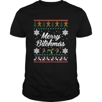 Guys Merry Bitchmas Christmas shirt