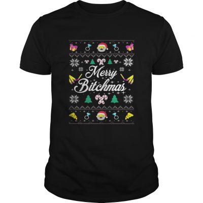 Guys Merry Bitchmas Ugly Christmas shirt