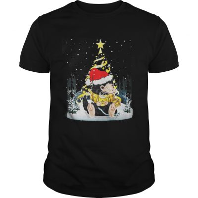 Guys Niffler Santa Hat Christmas tree Under Snow Shirt